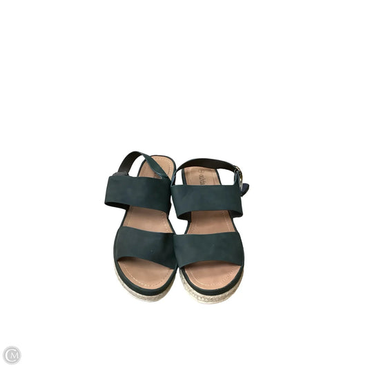 Sandals Flats By Olivia Miller In Green, Size: 9