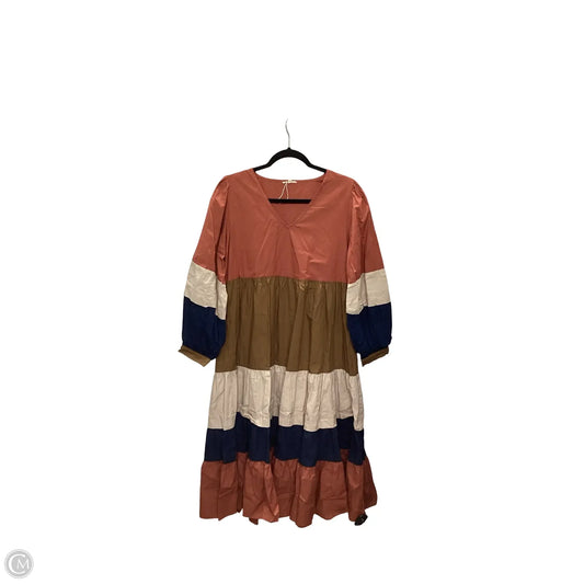 Dress Casual Midi By Jodifl In Multi-colored, Size: M