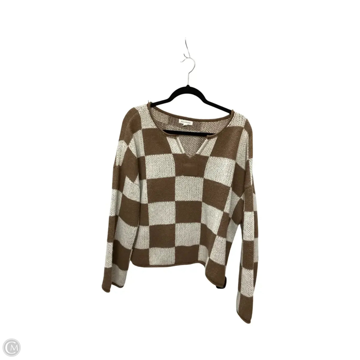 Sweater By Blu Pepper In Brown, Size: L