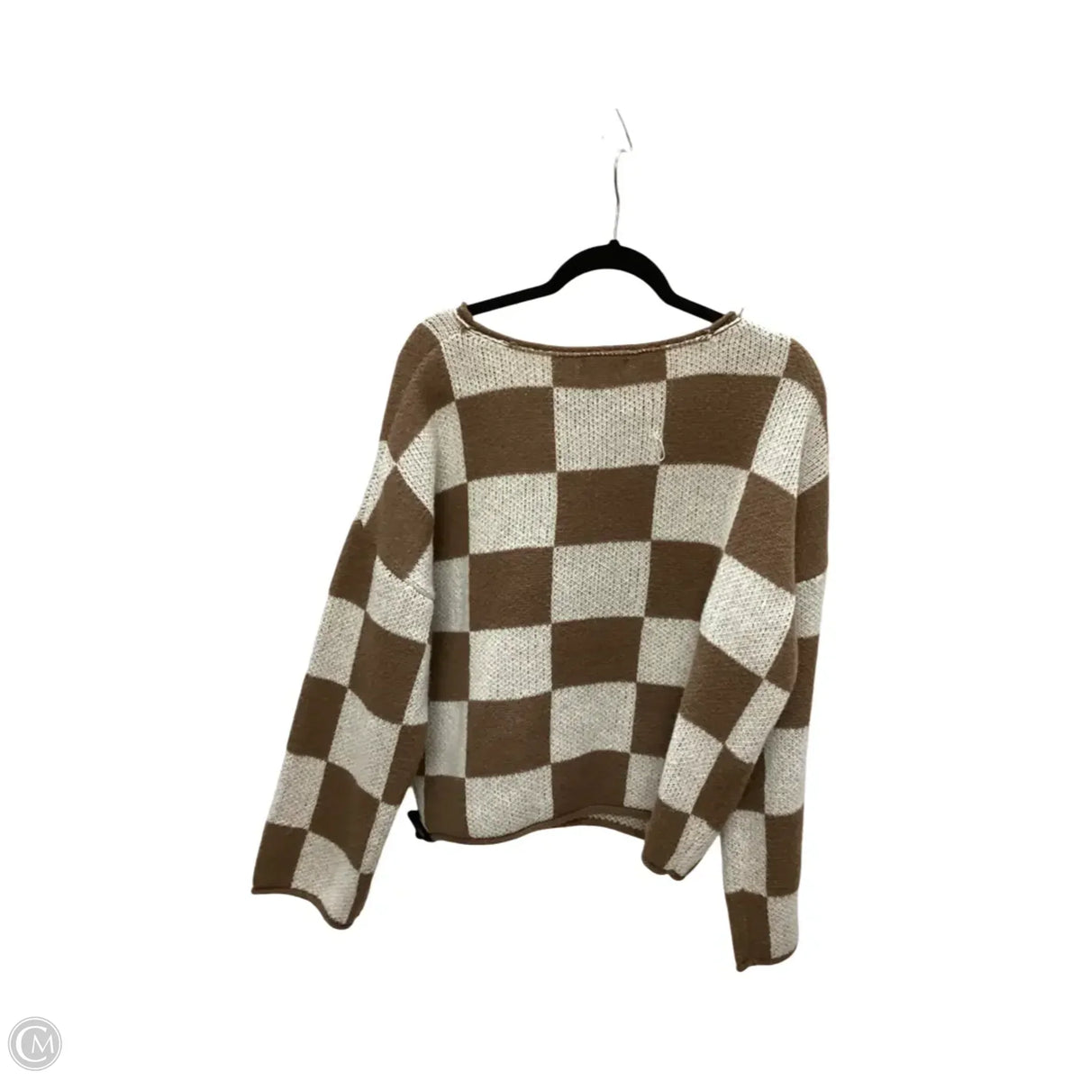 Sweater By Blu Pepper In Brown, Size: L