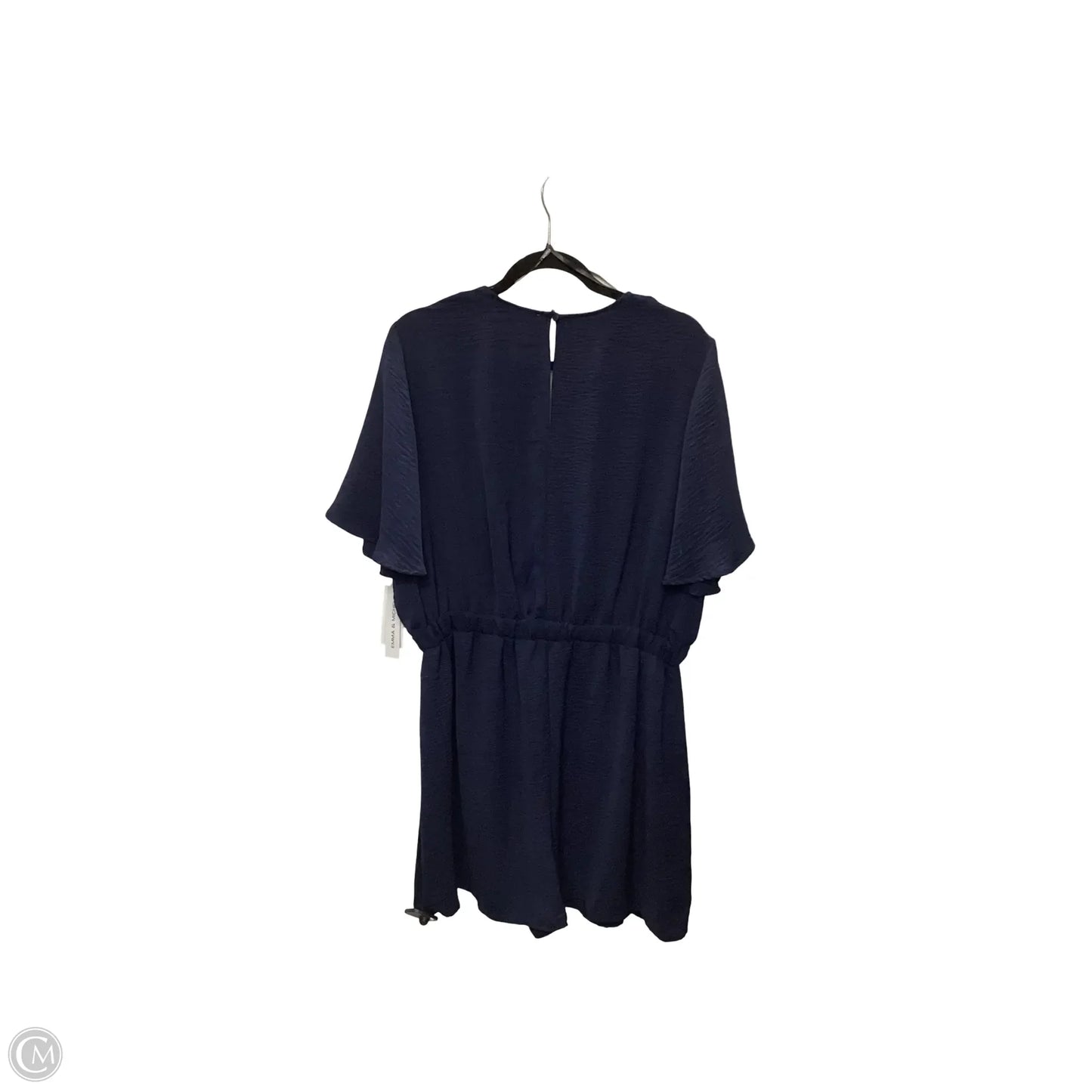 Romper By Emma And Michele In Navy, Size: Xl