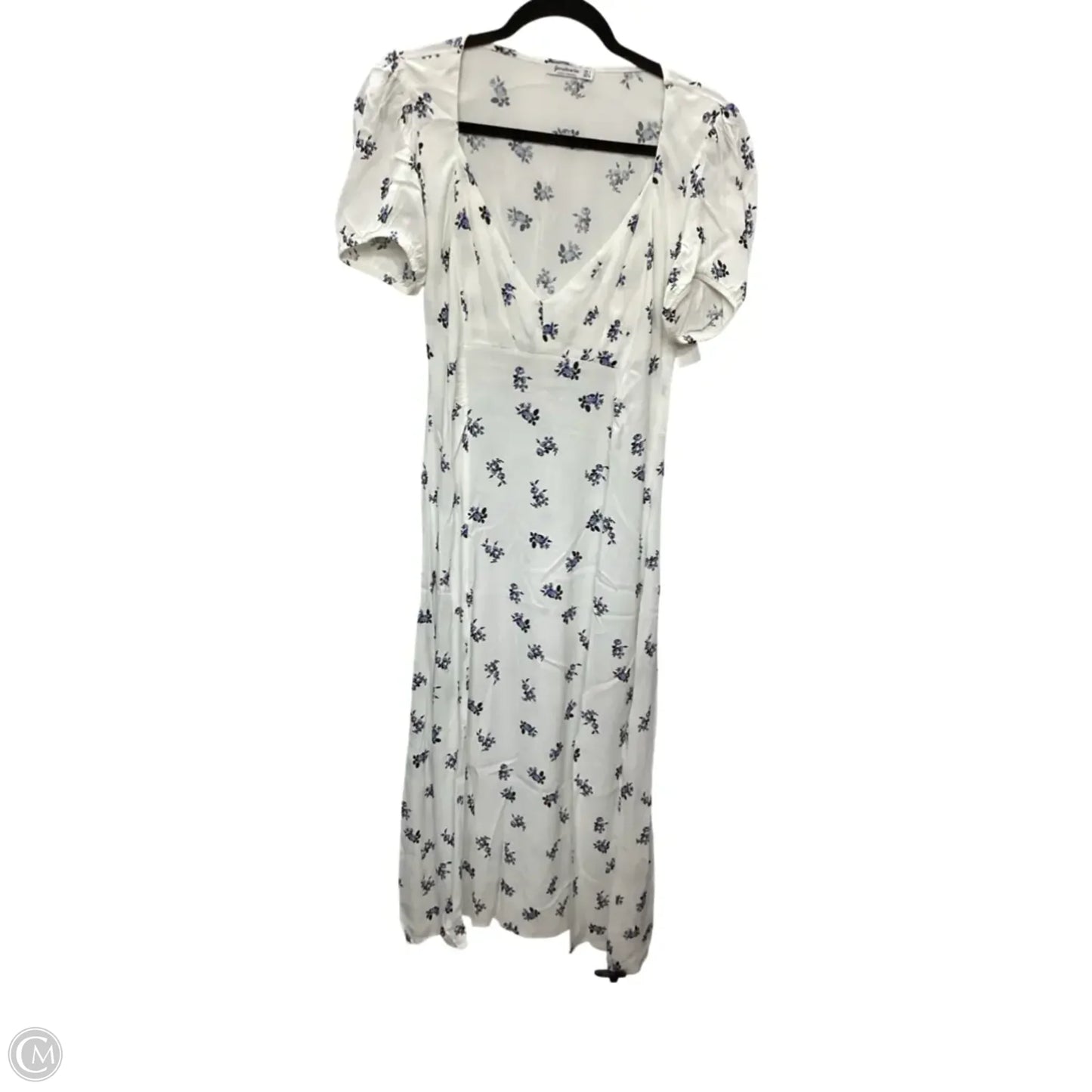 Dress Casual Midi By Stradivarius In White, Size: L