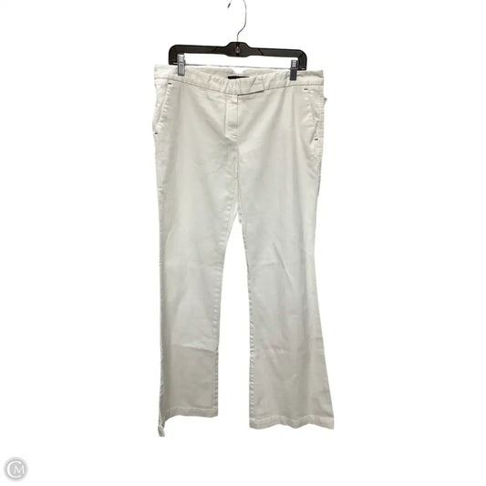 Jeans Boot Cut By Theory In White Denim, Size: 12