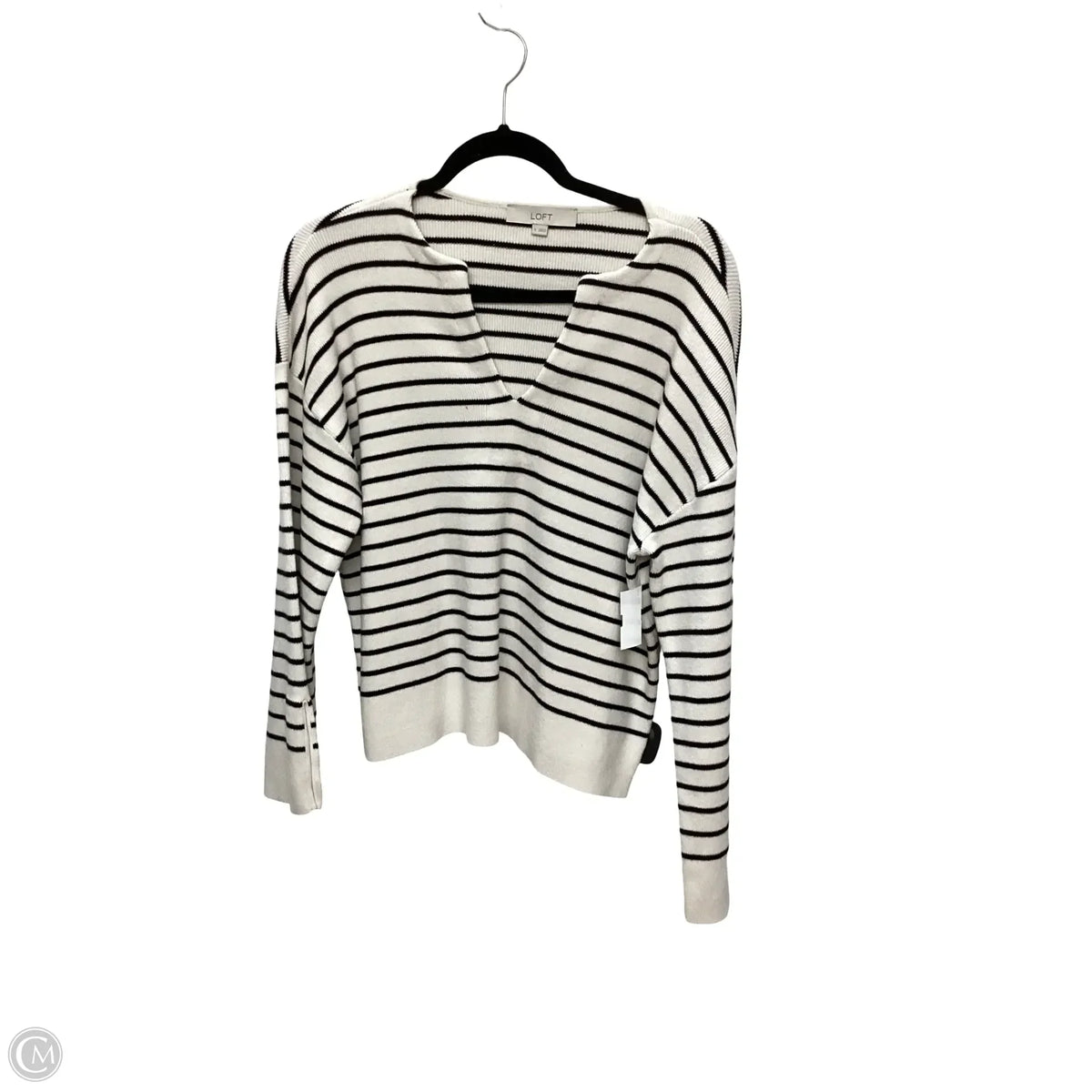 Sweater By Loft In Striped Pattern, Size: S