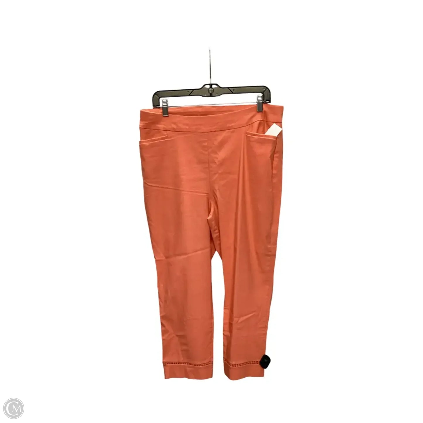 Pants Cropped By Chicos In Orange, Size: 14