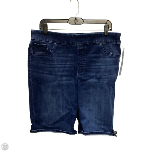 Shorts By Chicos In Blue Denim, Size: 14