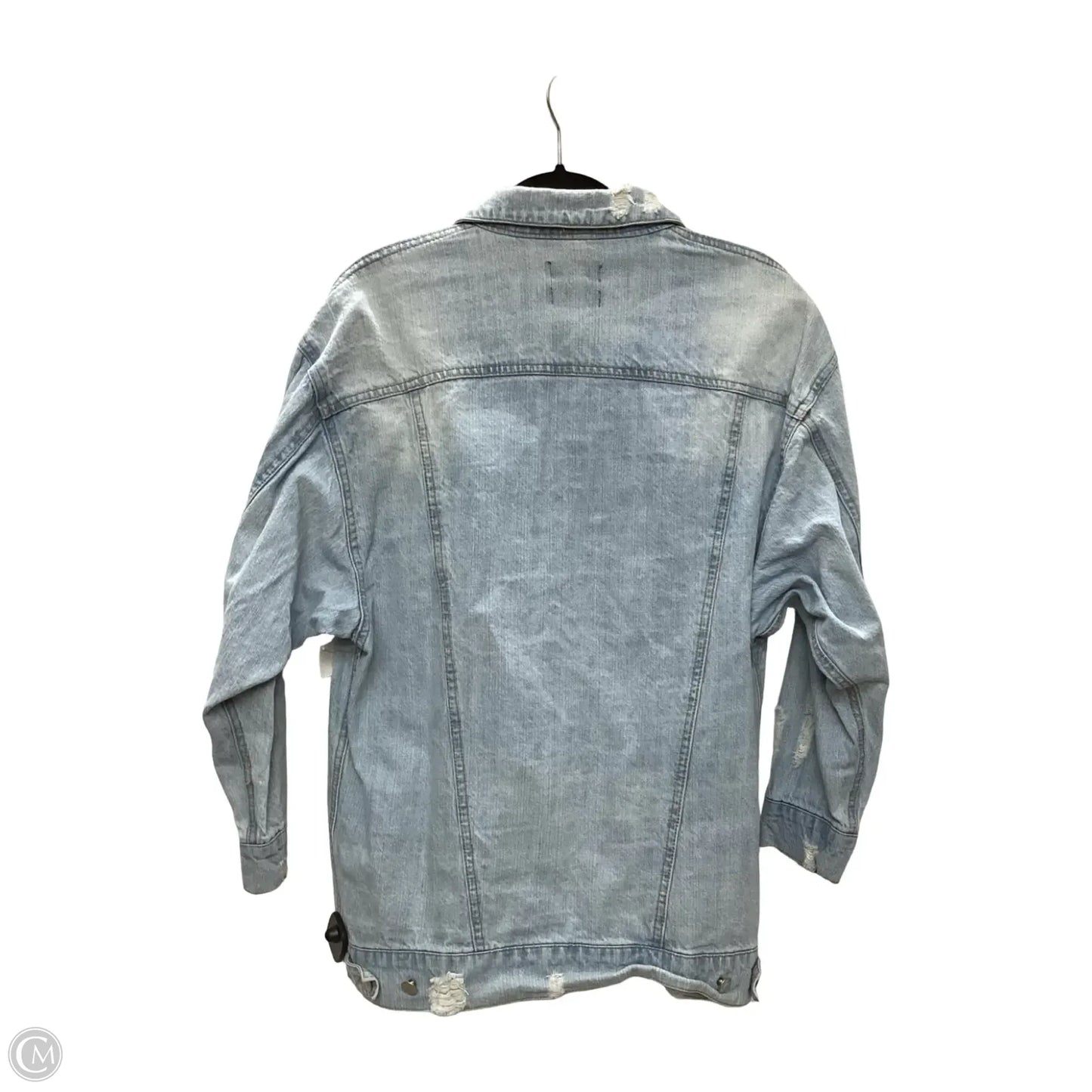 Jacket Denim By Love Tree In Blue Denim, Size: M