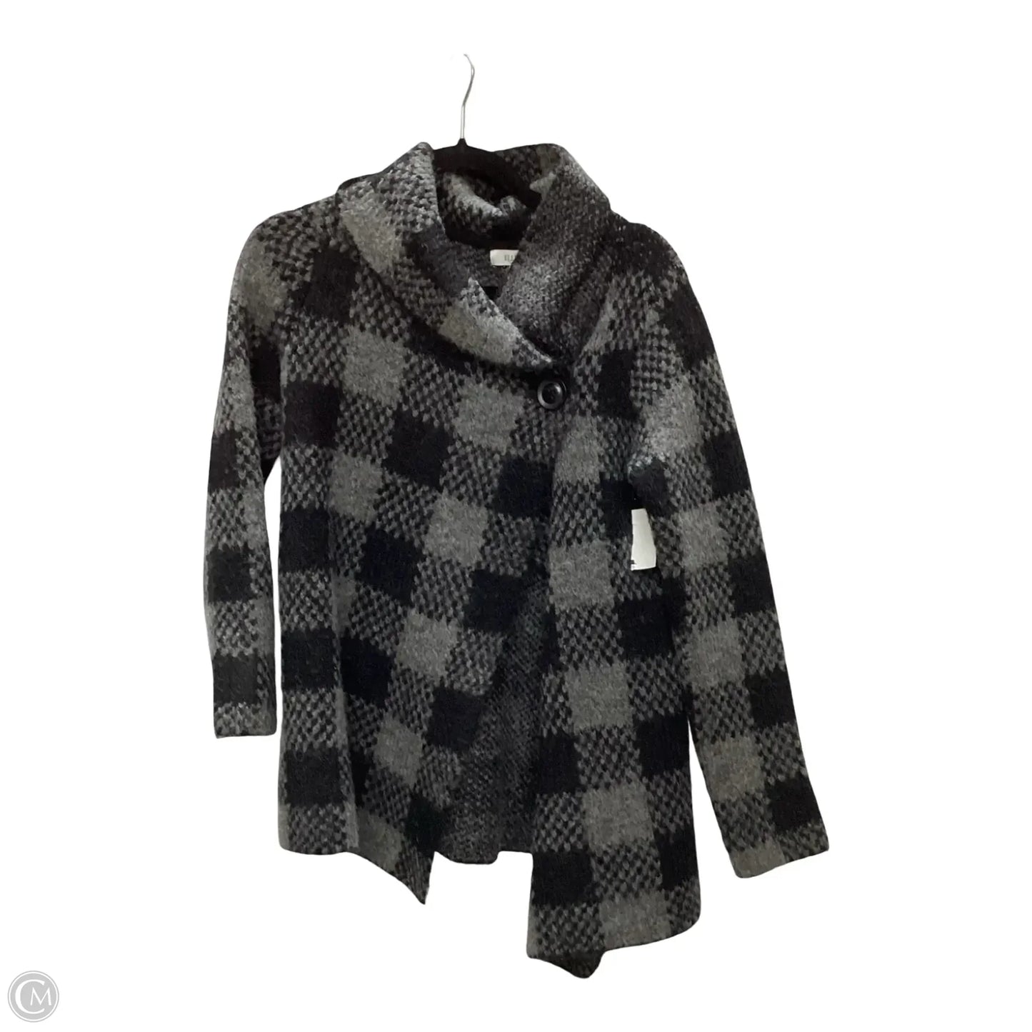 Jacket Faux Fur & Sherpa By Ellen Tracy In Grey, Size: S