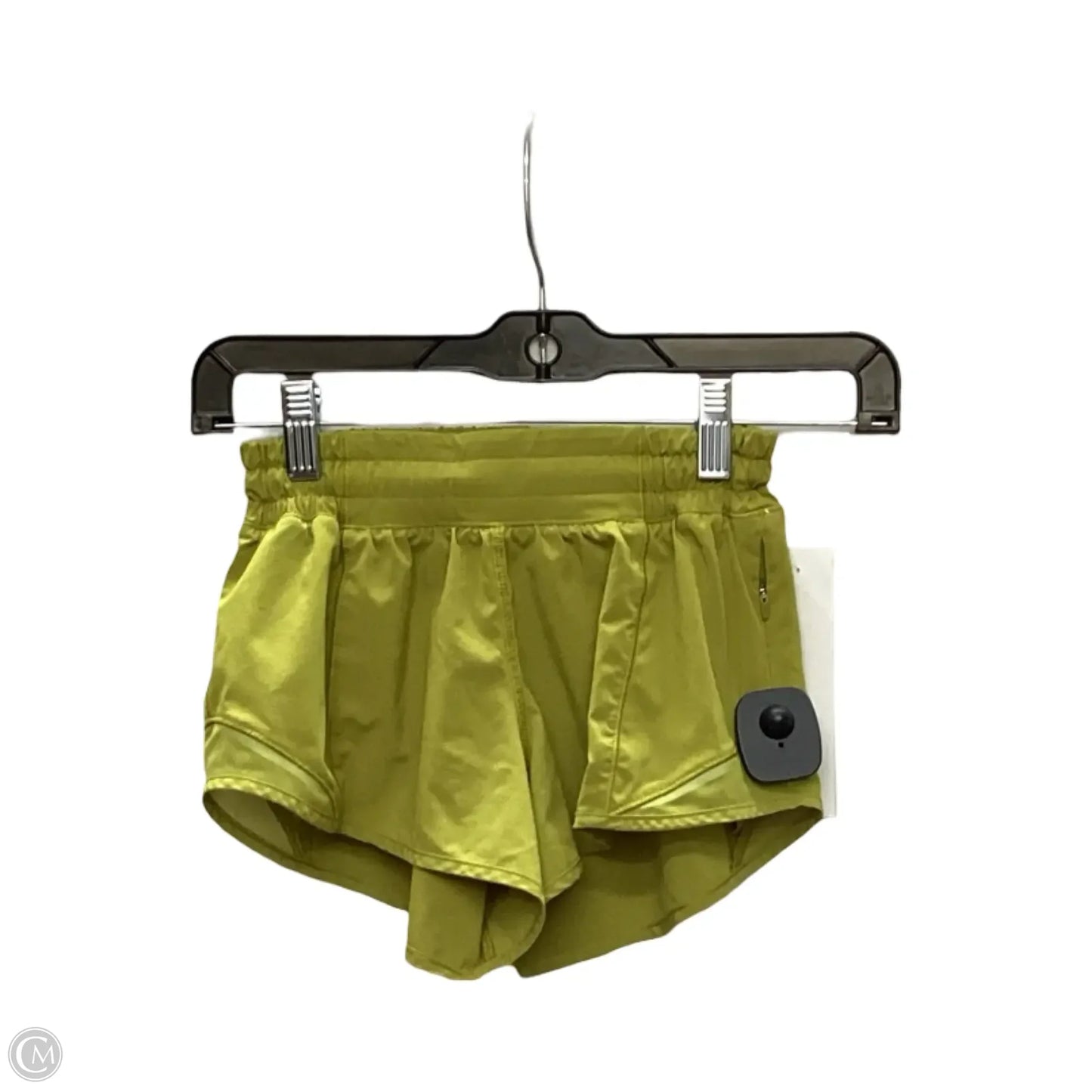 Athletic Shorts By Lululemon In Green, Size: 2