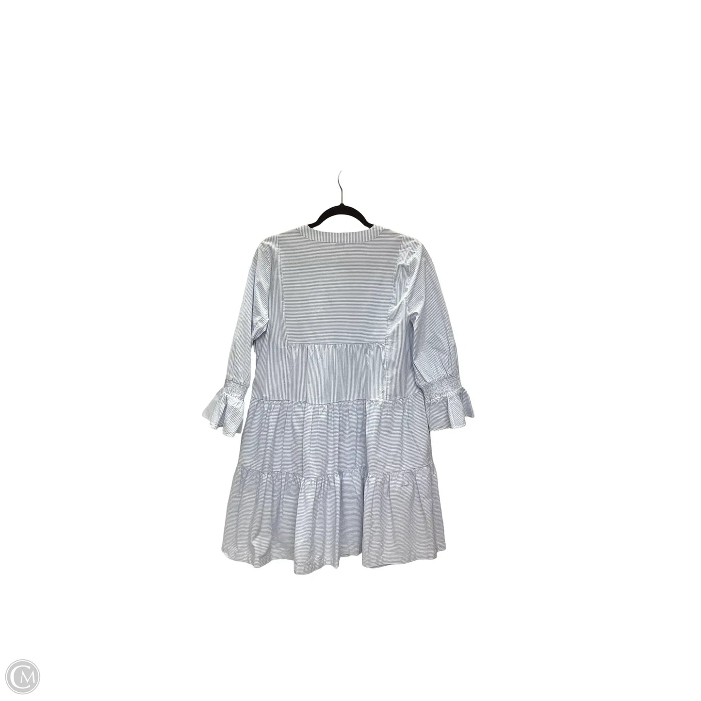 Dress Casual Short By Crown And Ivy In Blue & White, Size: M