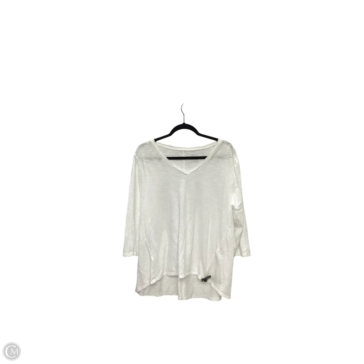Top Short Sleeve Basic By Chicos In White, Size: Xl