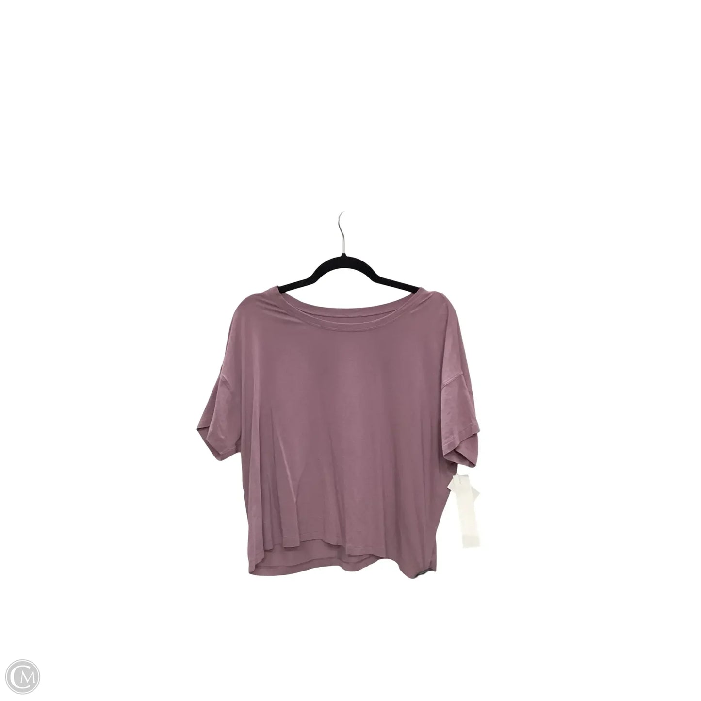 Athletic Top Short Sleeve By Lululemon In Purple, Size: 10
