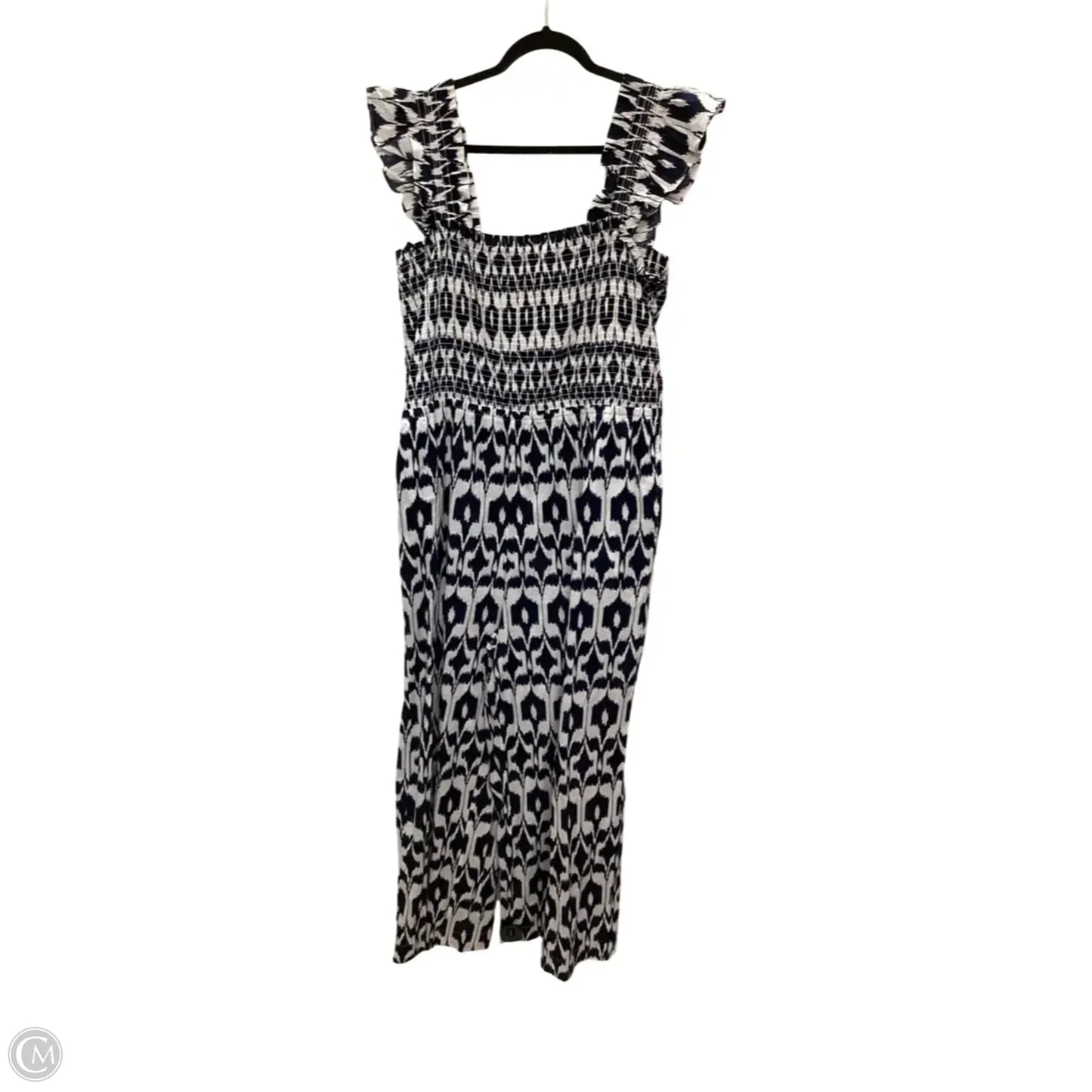 Jumpsuit By Loft In Blue & White, Size: Xl