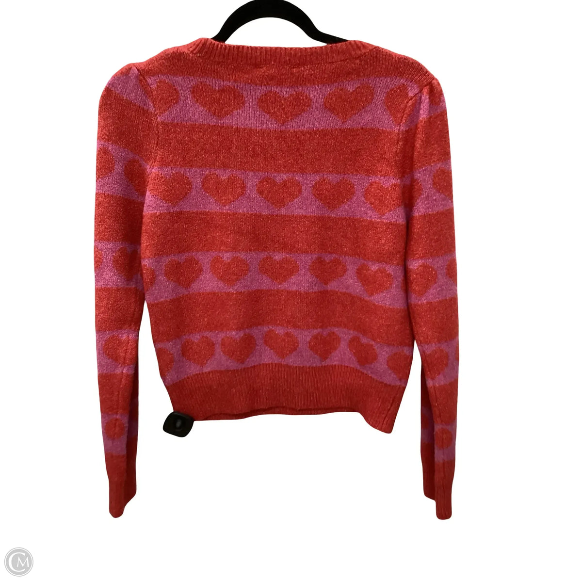 Sweater By Freshman In Pink & Red, Size: M
