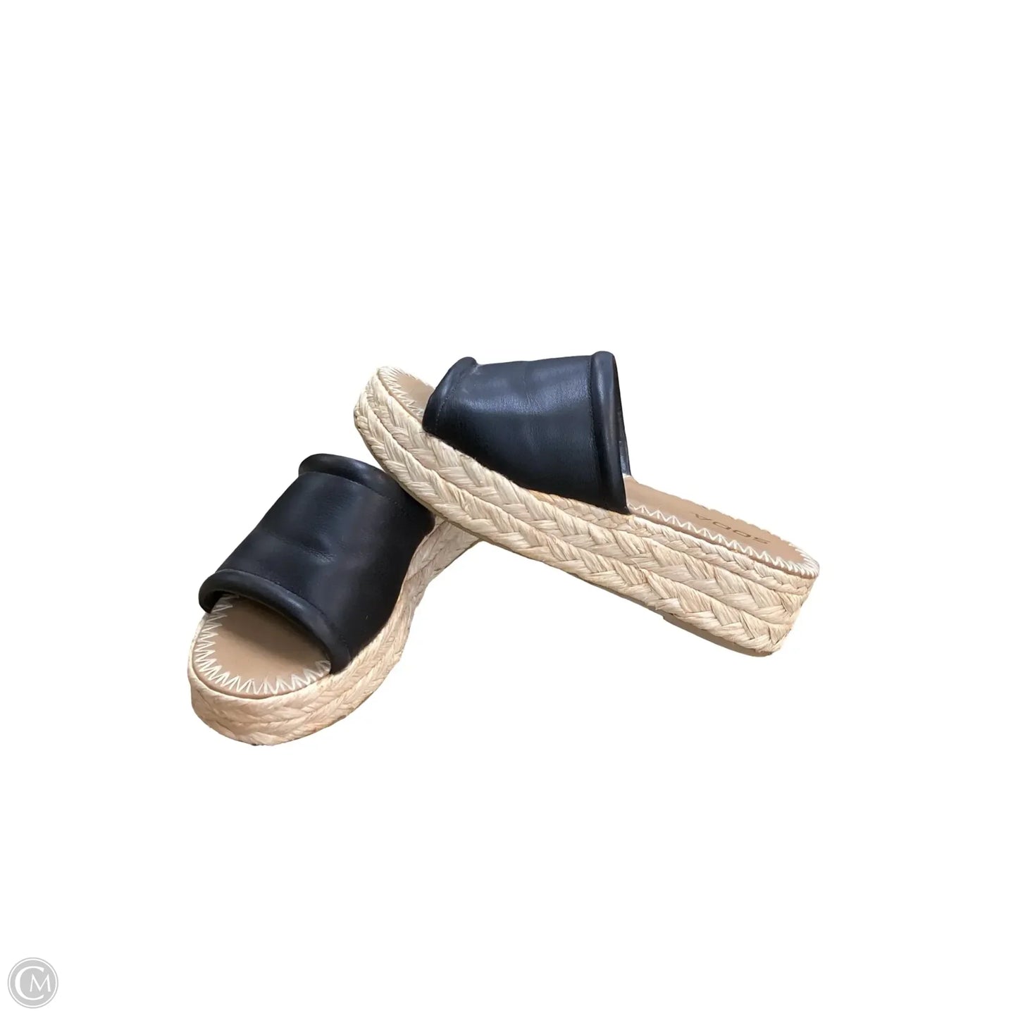 Sandals Flats By Soda In Black, Size: 10
