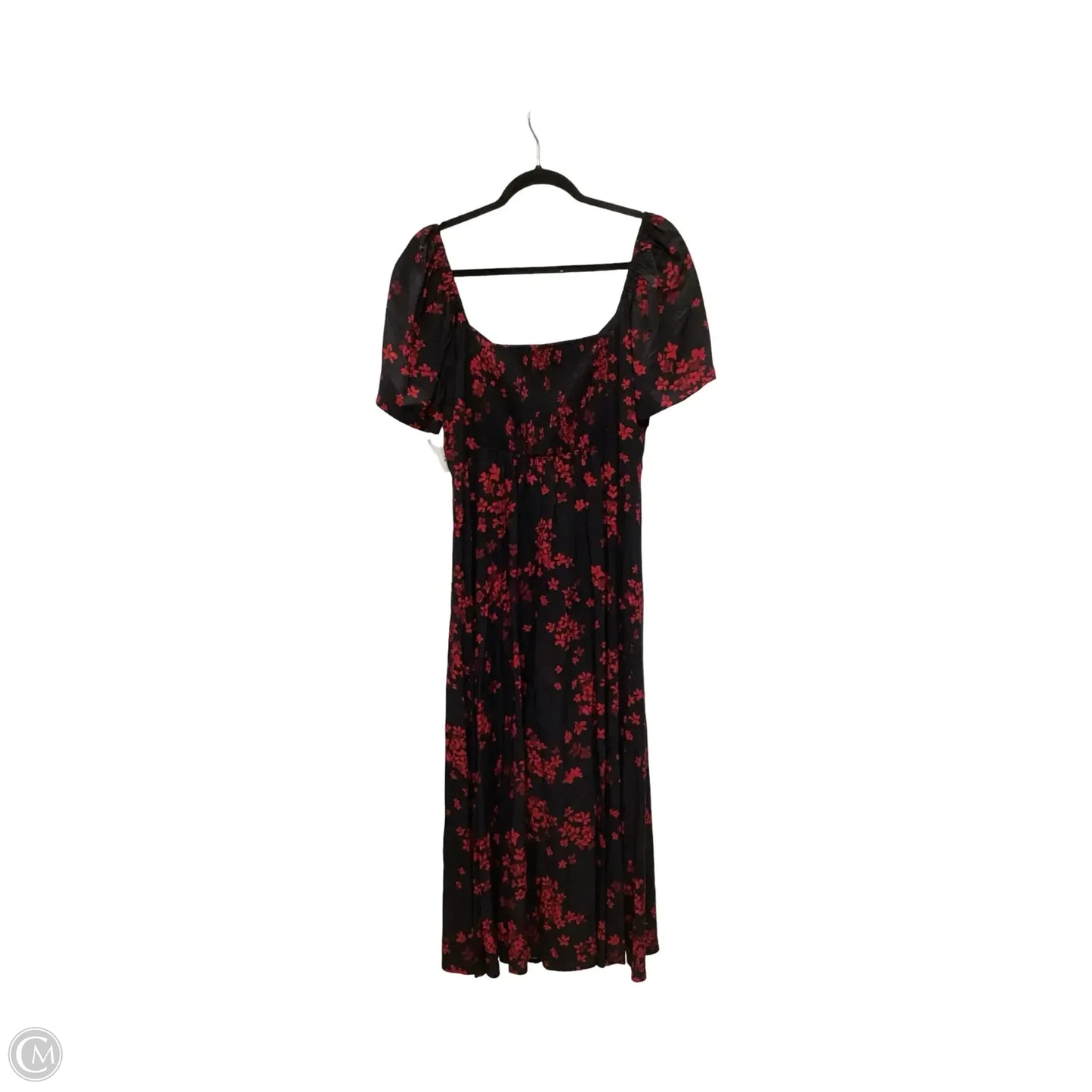 Dress Casual Midi By Gap In Black & Red, Size: Xl