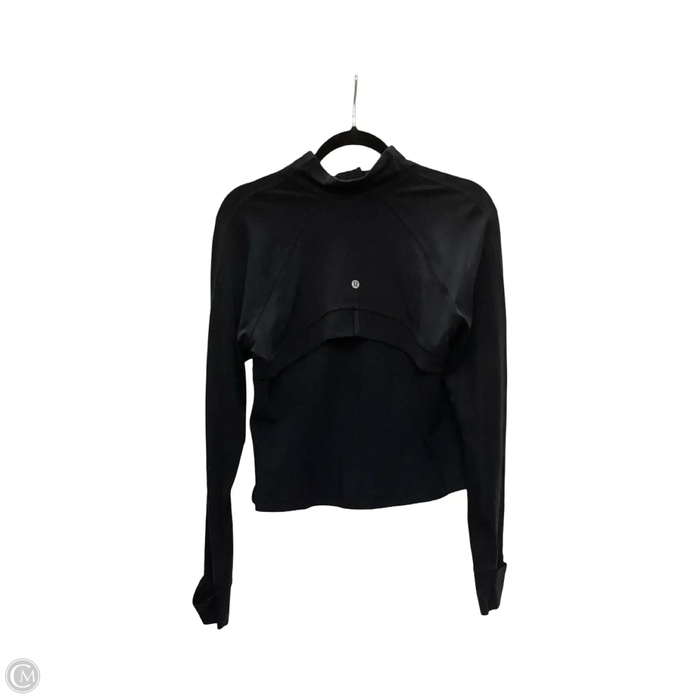 Athletic Jacket By Lululemon In Black, Size: 12