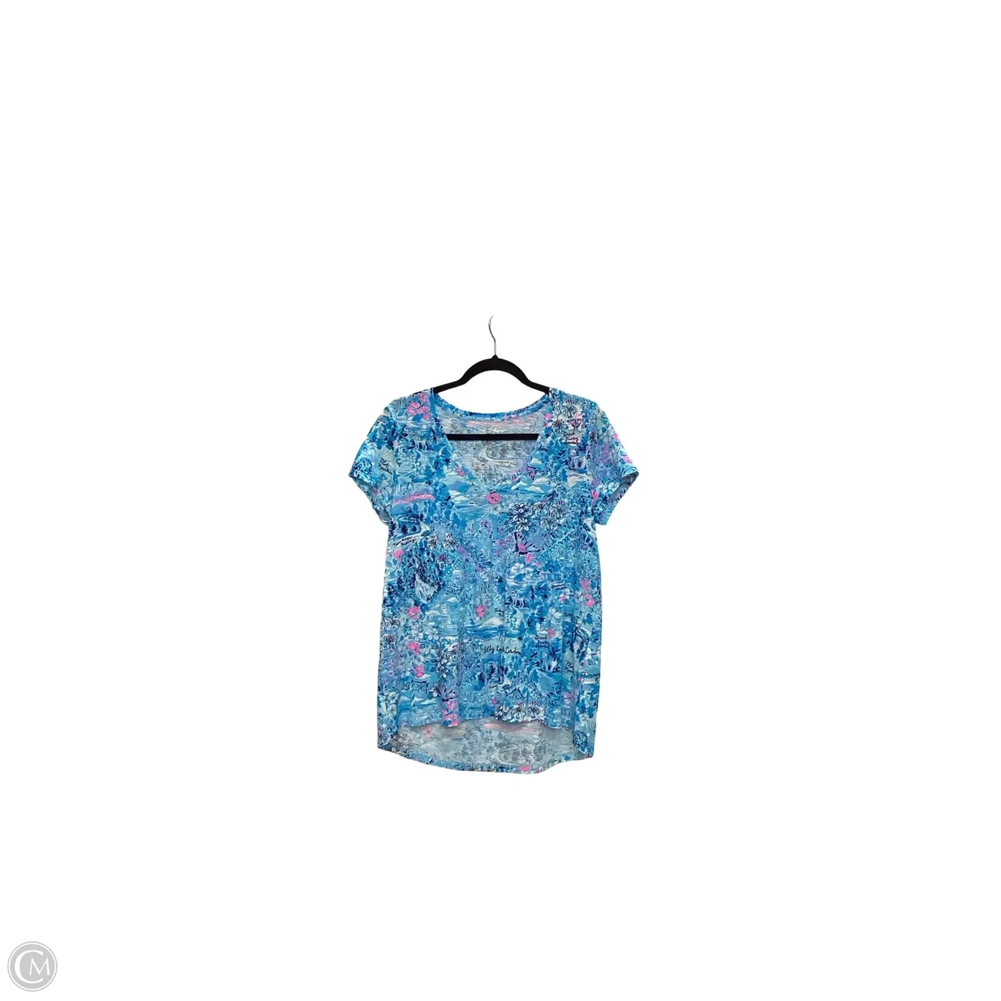 Blouse Designer By Lilly Pulitzer In Blue, Size: M