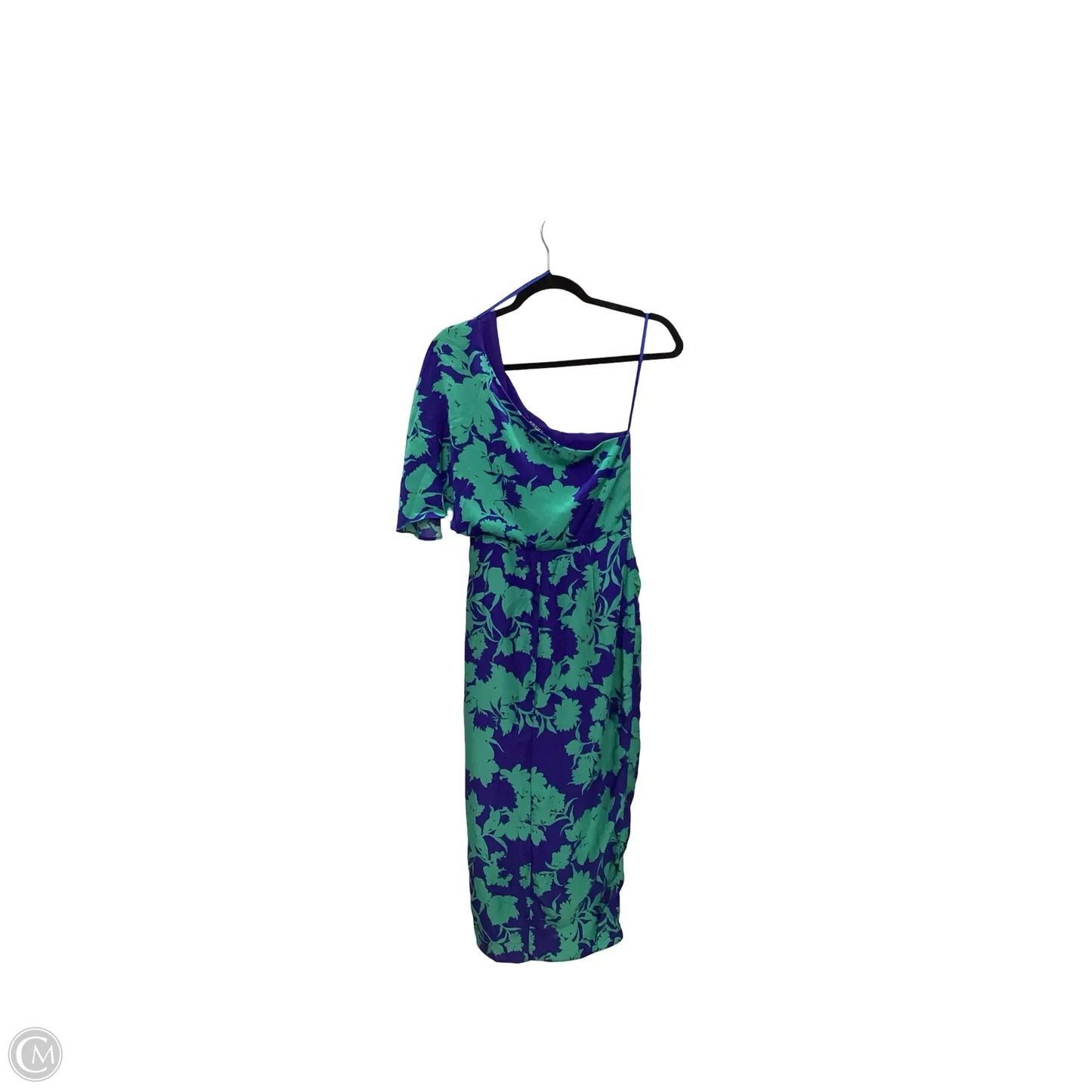Dress Casual Midi By Do + Be In Blue & Green, Size: M