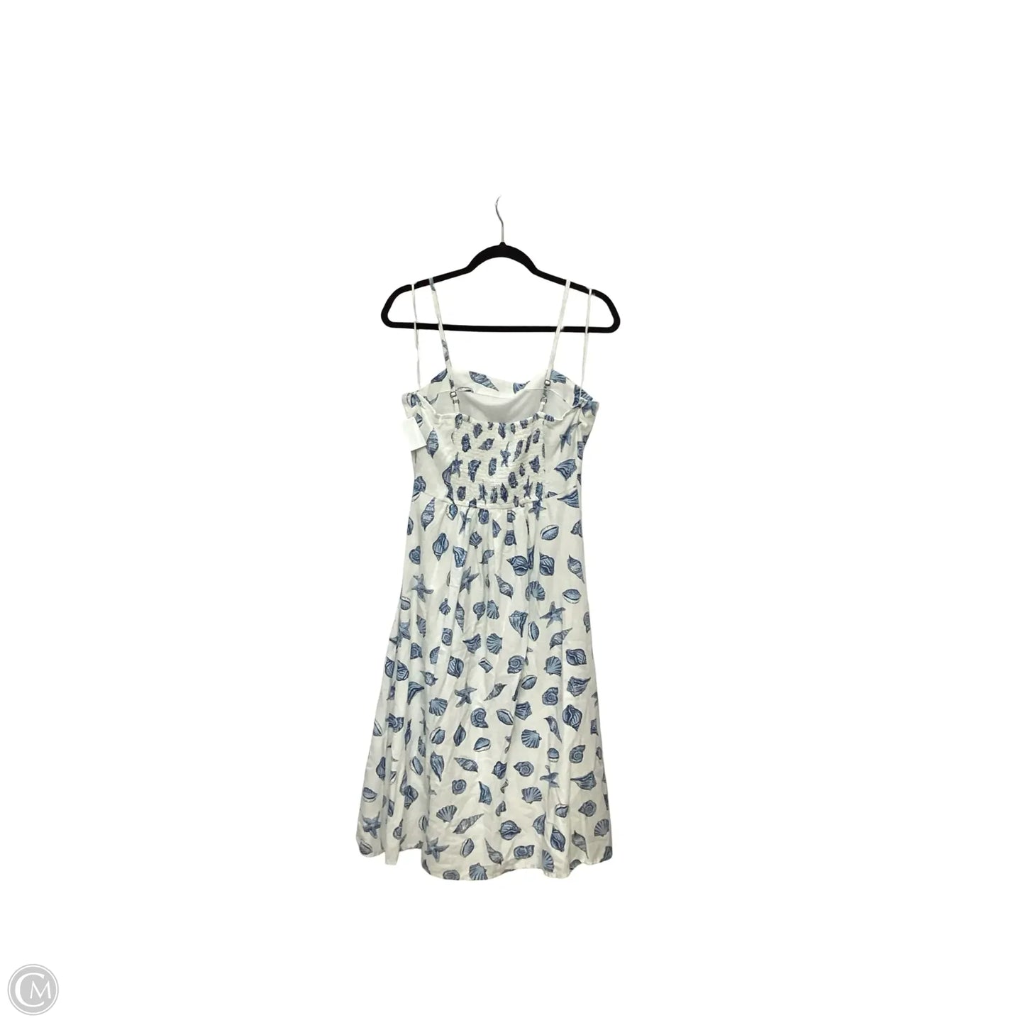 Dress Casual Midi By Japna In Blue & White, Size: L