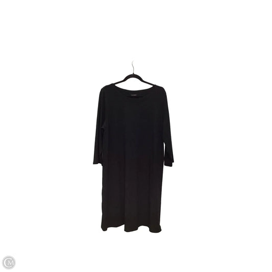 Dress Casual Midi By J. Jill In Black, Size: L