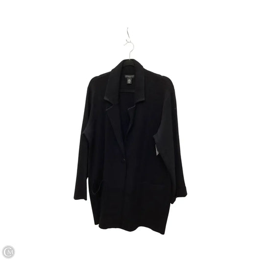 Cardigan By Adrienne Vittadini In Black, Size: 2x