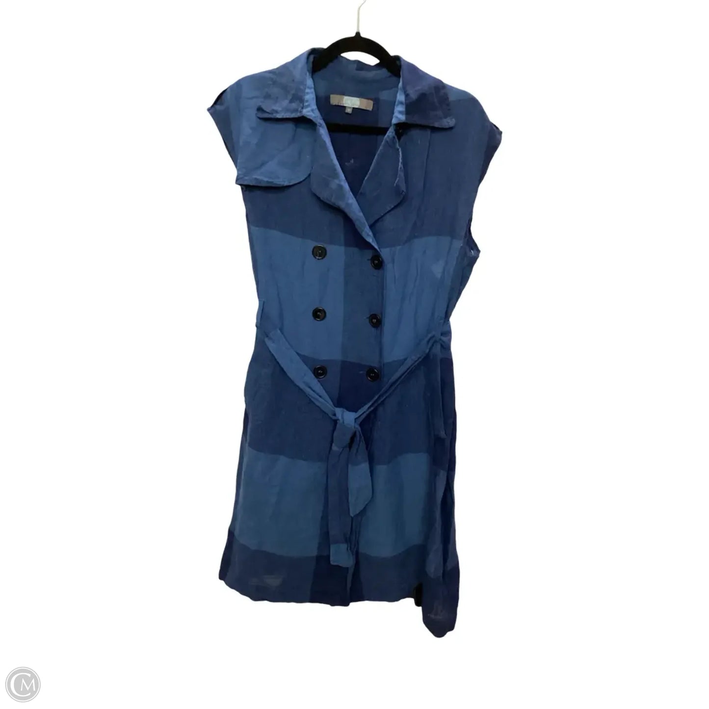Dress Casual Midi By Eva Franco In Blue, Size: M