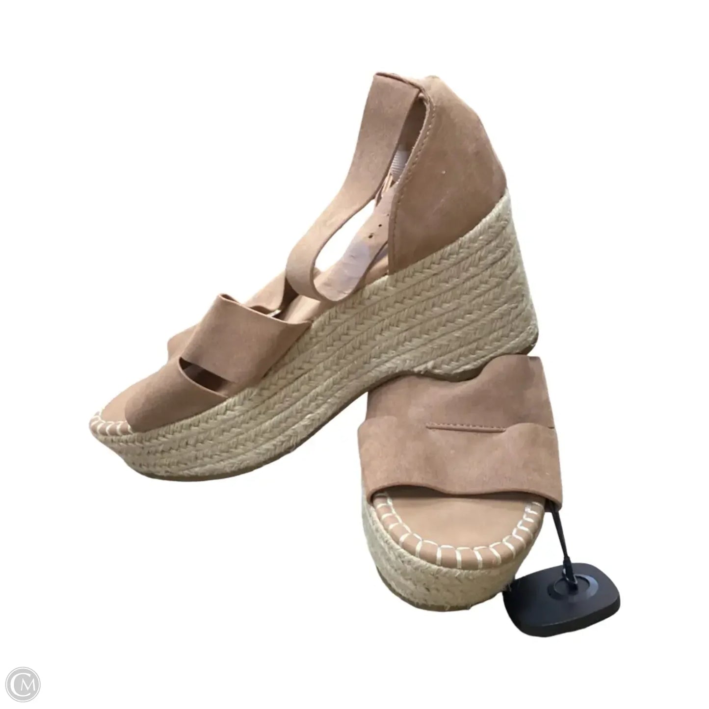 Sandals Heels Wedge By Cato In Brown, Size: 7