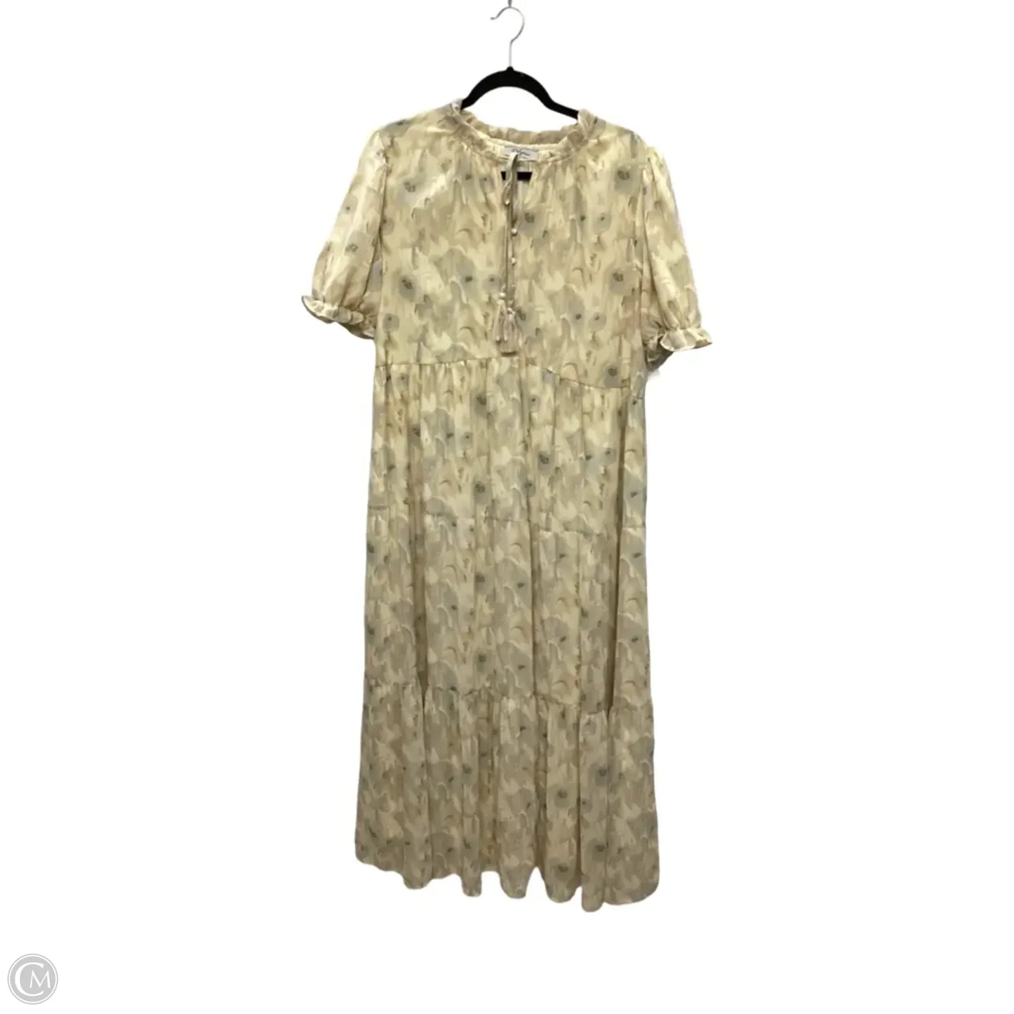 Dress Casual Maxi By Polygram In Beige, Size: 1x