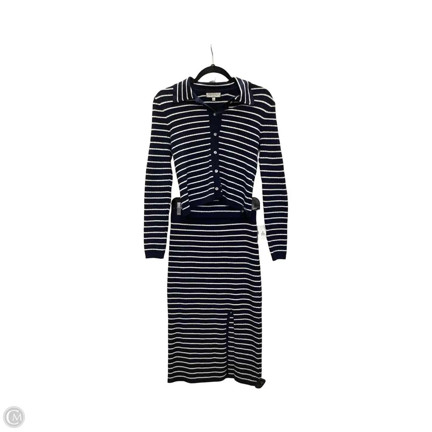 Skirt Set 2pc By Bagatelle In Striped Pattern, Size: S
