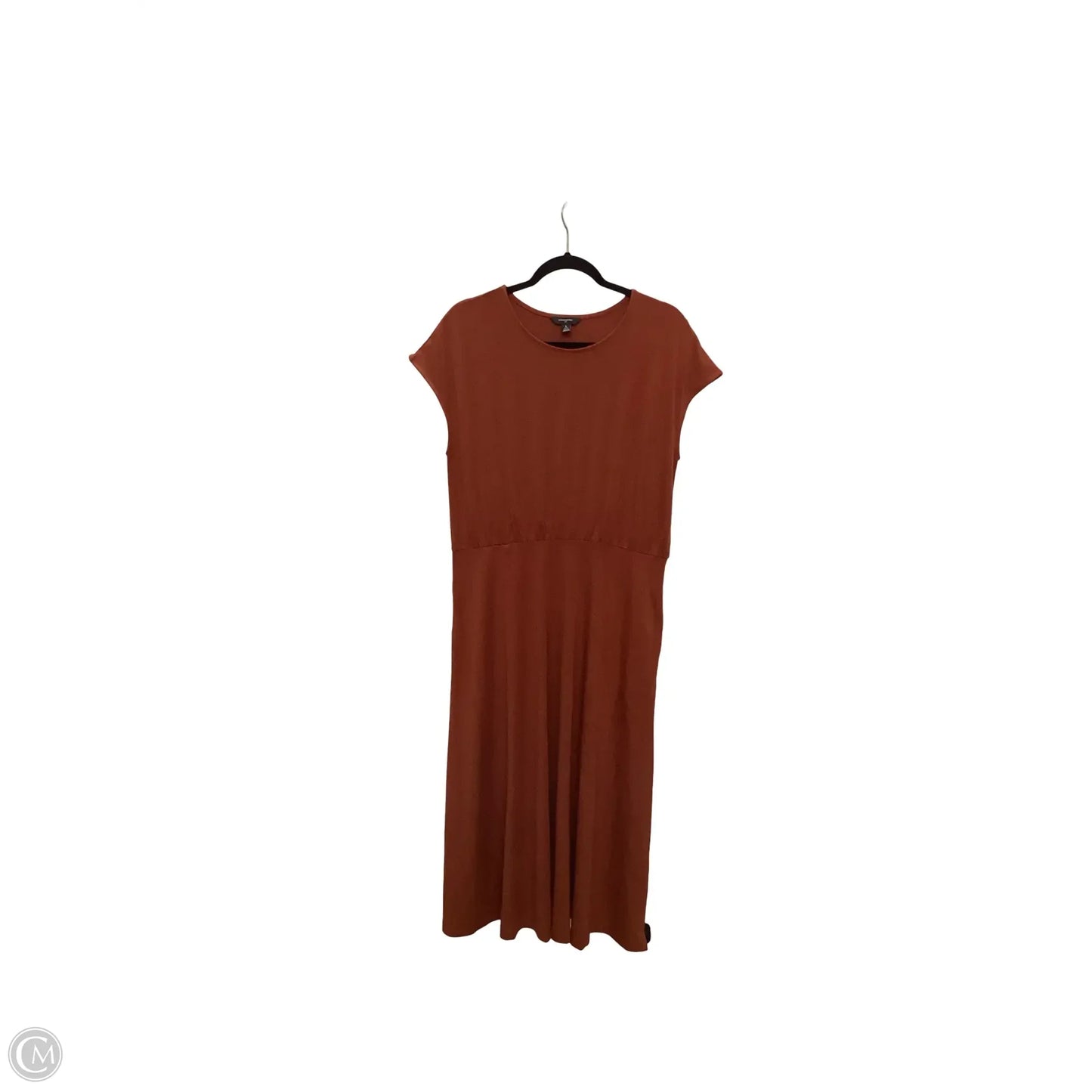Dress Casual Midi By Banana Republic In Orange, Size: Lp