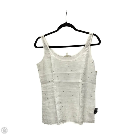 Blouse Sleeveless By Eileen Fisher In Cream, Size: Xs
