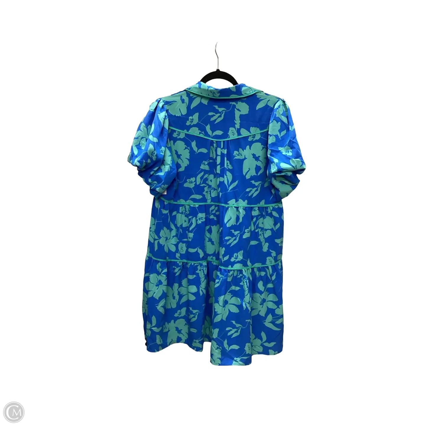 Dress Casual Short By Clothes Mentor In Blue & Green, Size: M