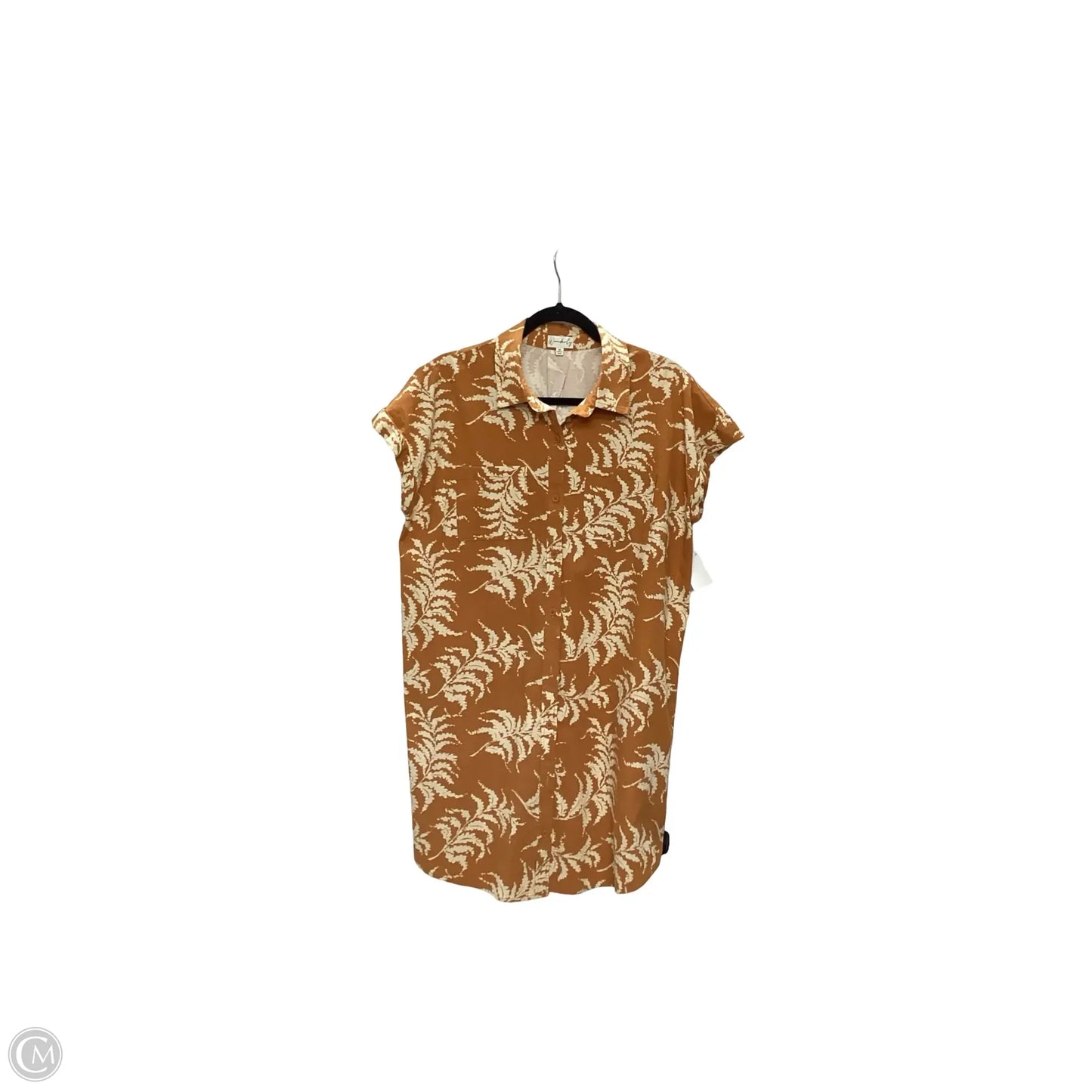 Dress Casual Short By Wonderly In Tropical Print, Size: M