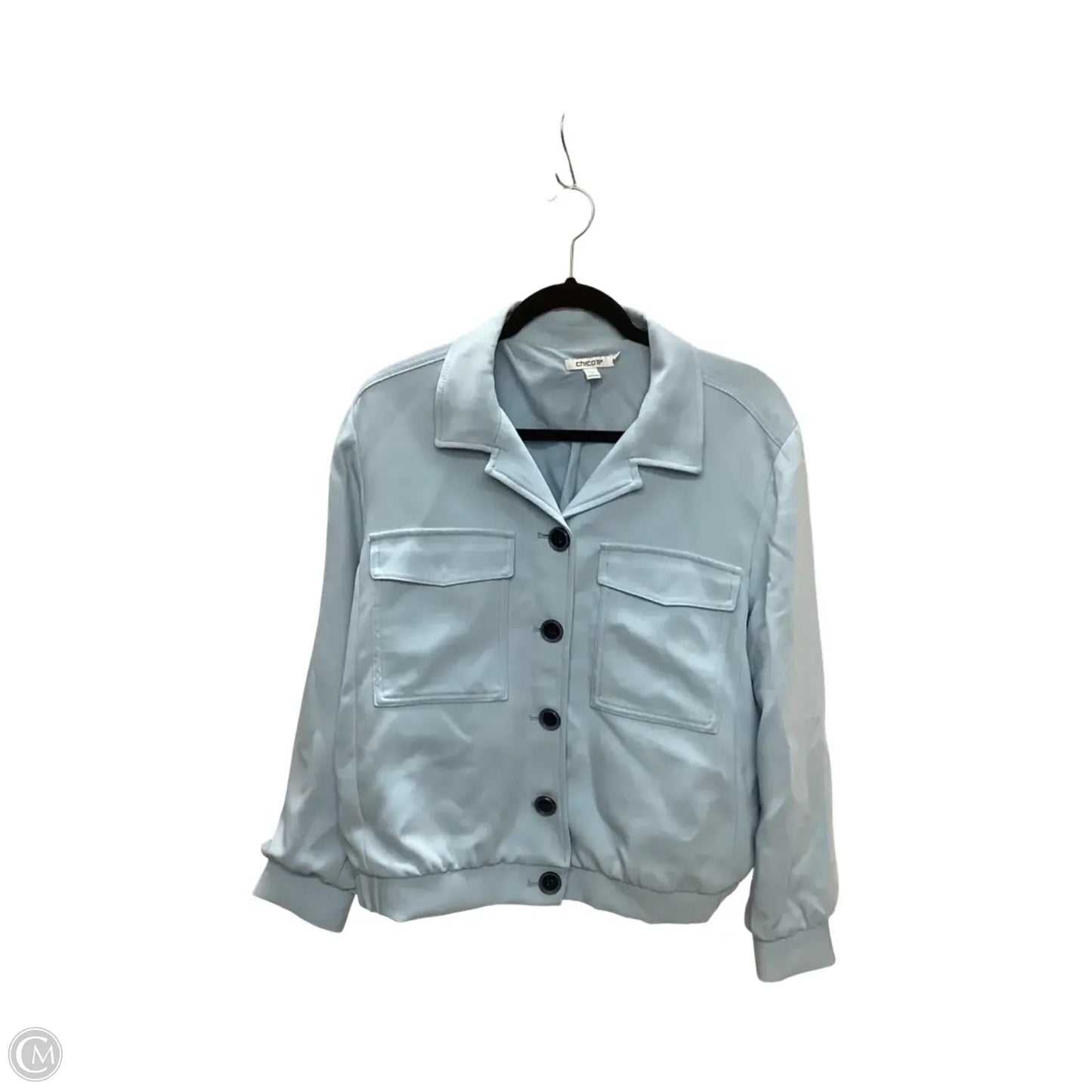 Blazer By Chicos In Blue, Size: L