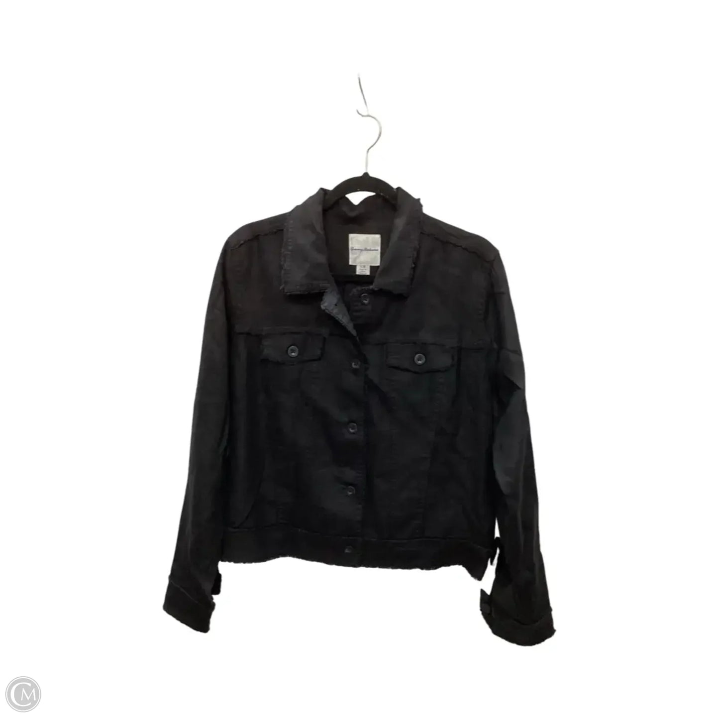 Jacket Denim By Tommy Bahama In Black, Size: L