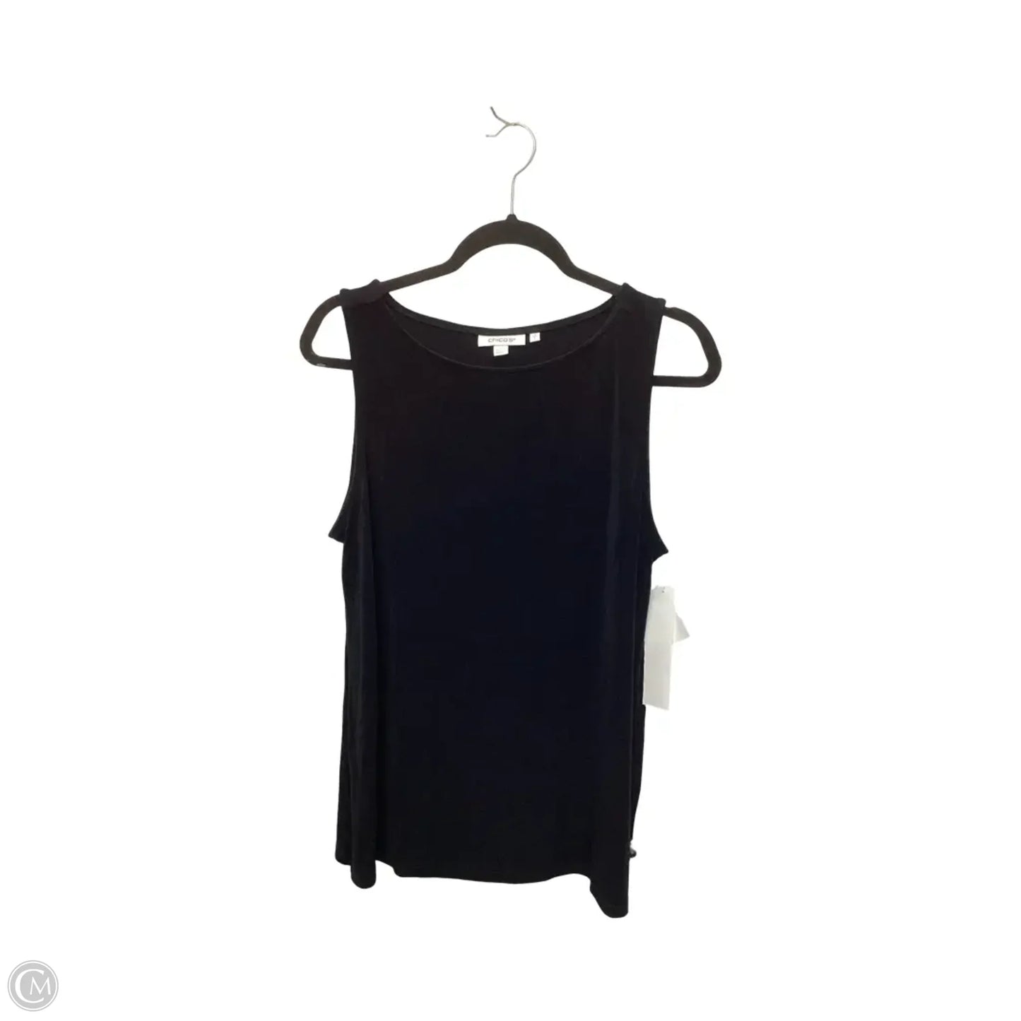 Blouse Sleeveless By Chicos In Black, Size: L