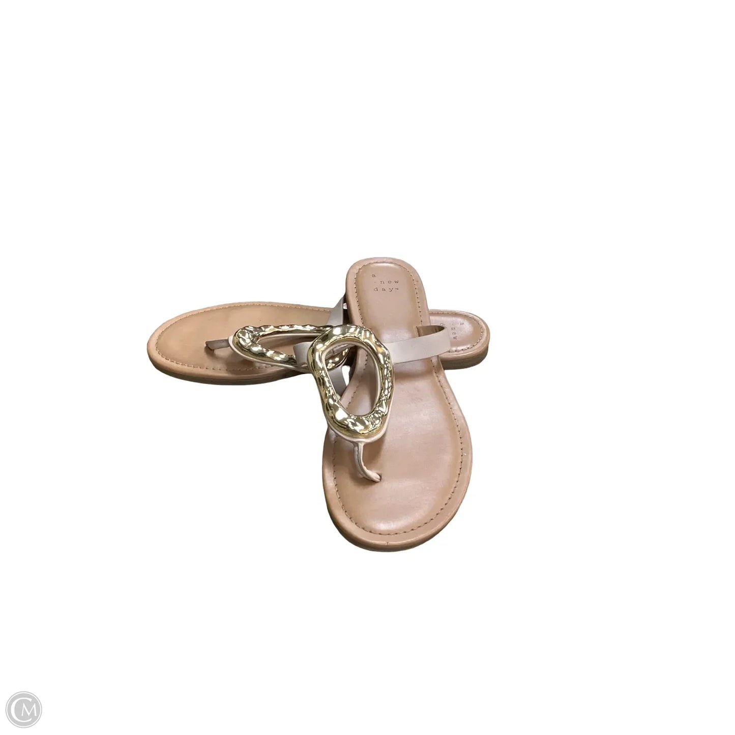 Sandals Flip Flops By A New Day In Brown, Size: 8