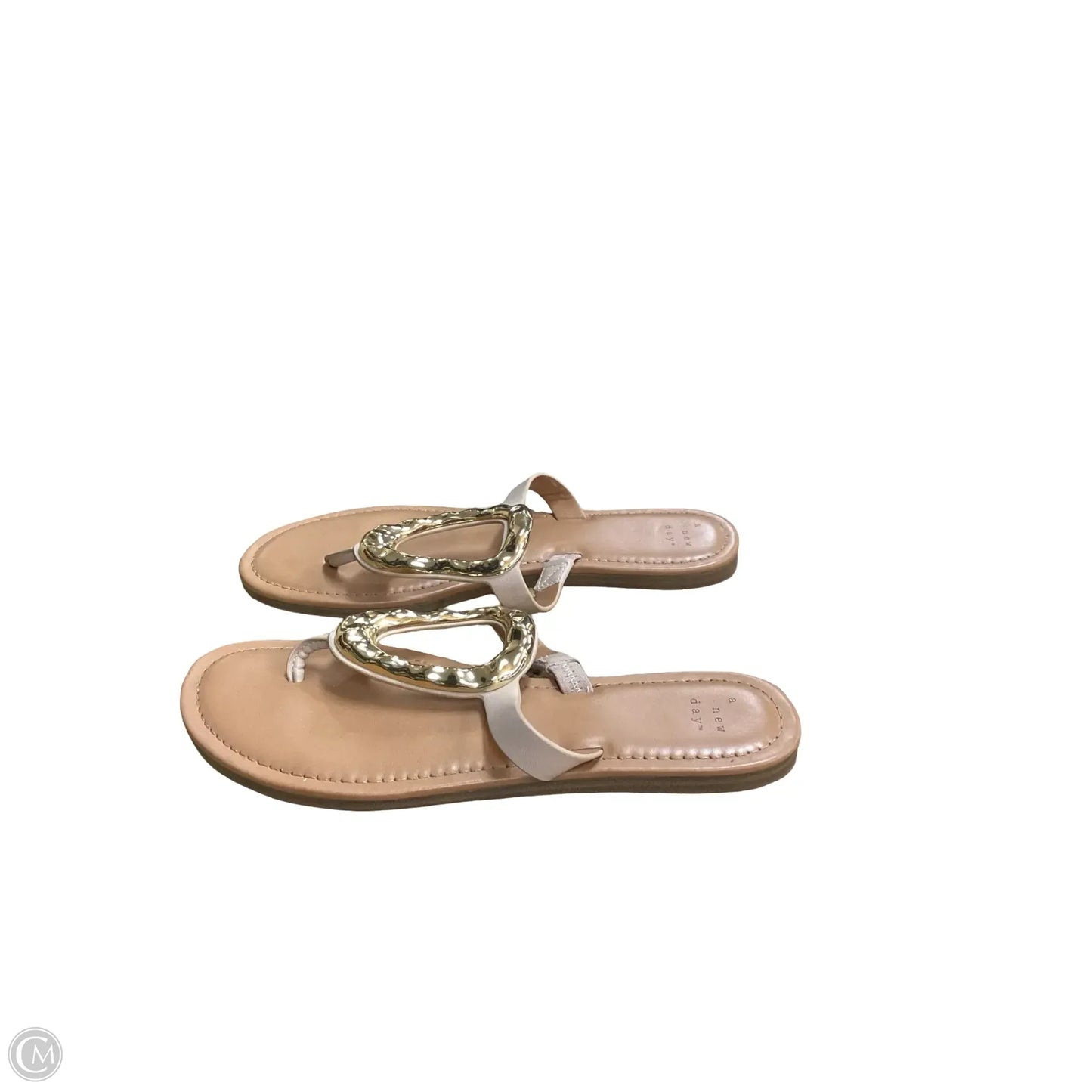 Sandals Flip Flops By A New Day In Brown, Size: 8