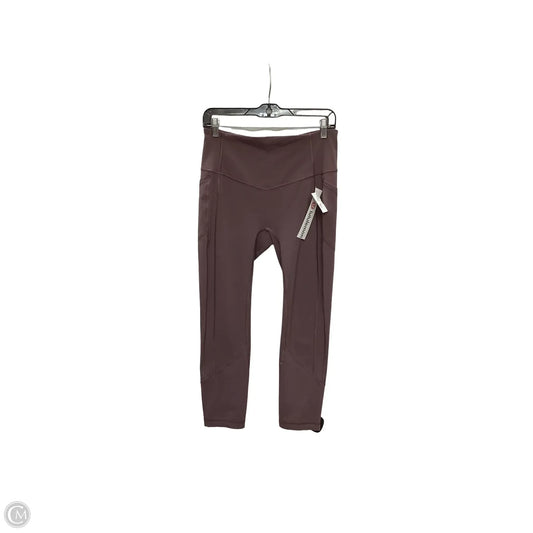 Athletic Leggings Capris By Lululemon In Mauve, Size: 10