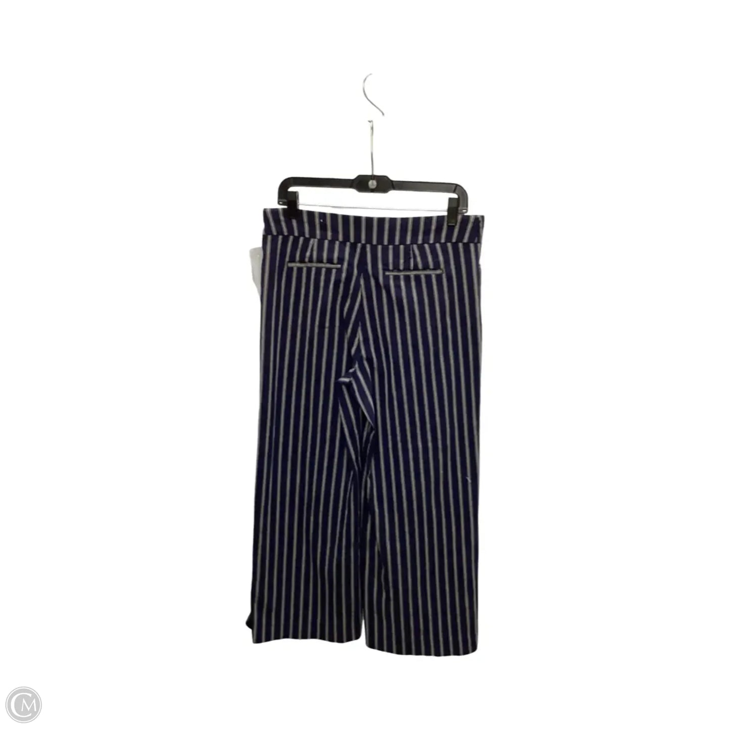 Pants Wide Leg By Chicos In Striped Pattern, Size: M