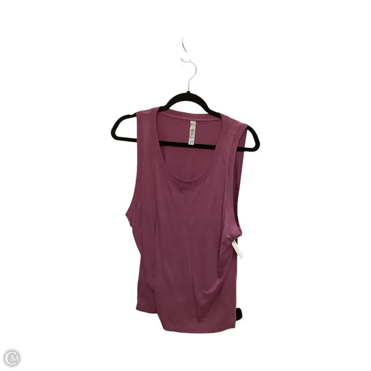 Athletic Tank Top By Alo In Purple, Size: L