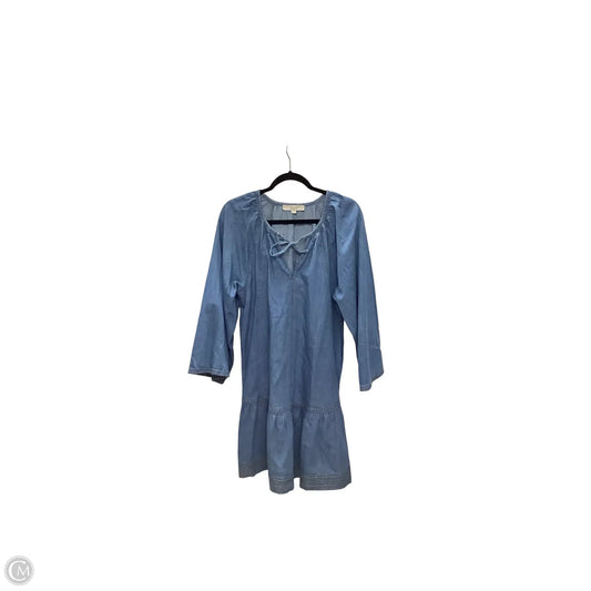 Dress Casual Short By Loft In Blue Denim, Size: Mp