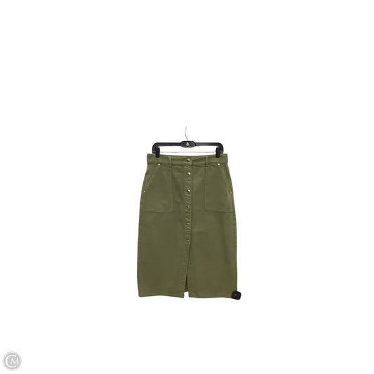 Skirt Designer By Michael Kors In Green Denim, Size: 8