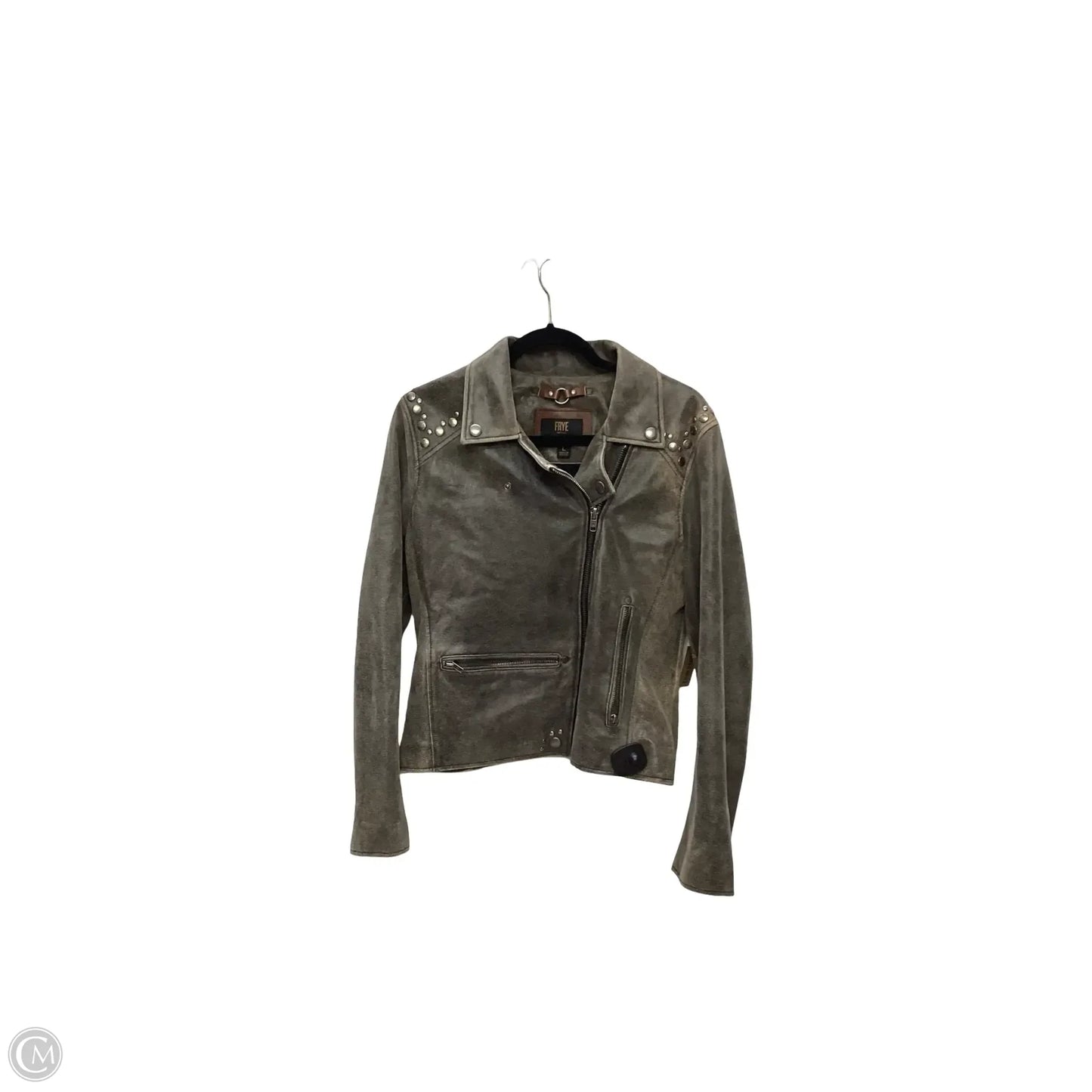 Jacket Designer By Frye In Brown, Size: L