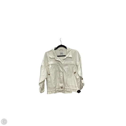Jacket Denim By Kensie In Tan, Size: M