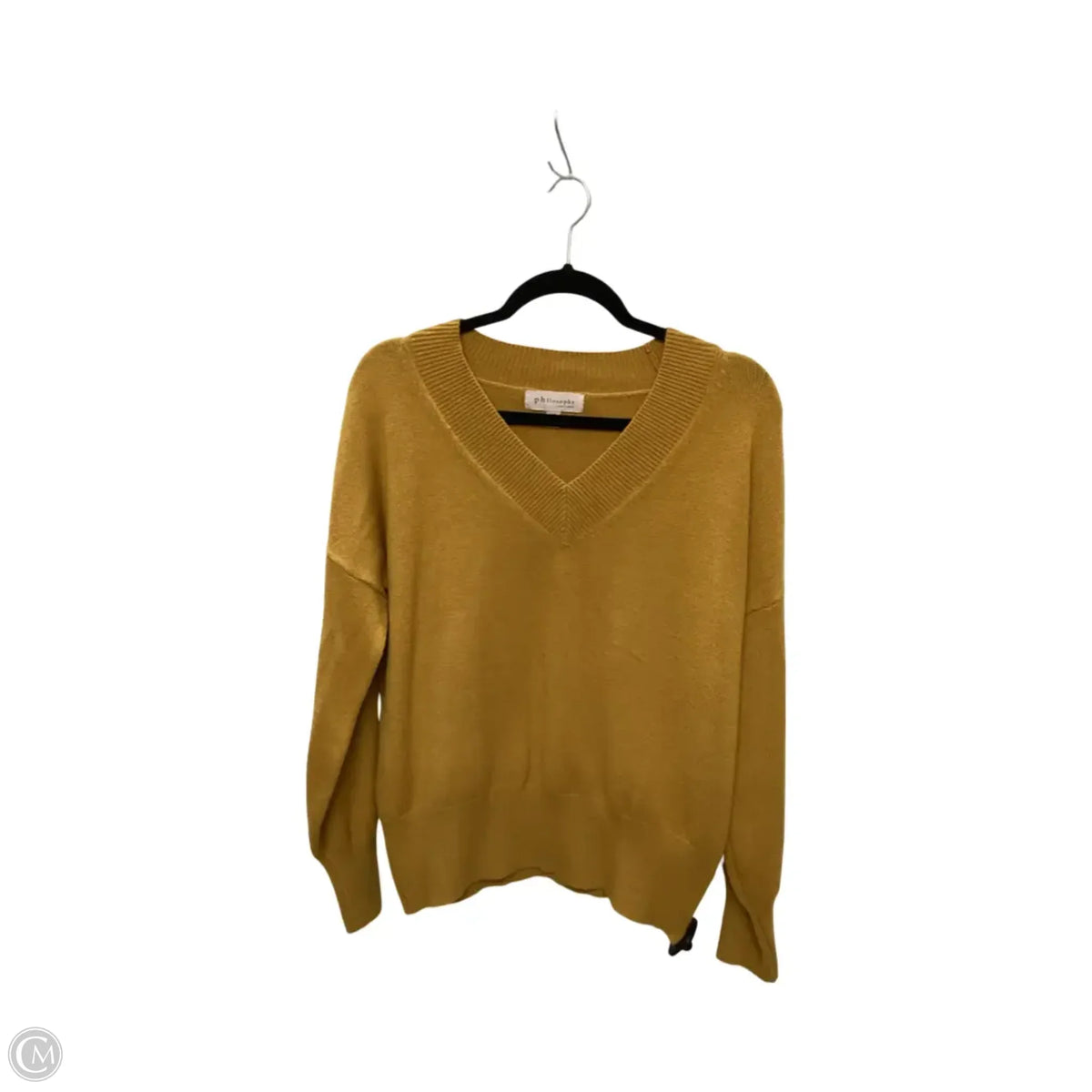 Sweater By Philosophy In Yellow, Size: L