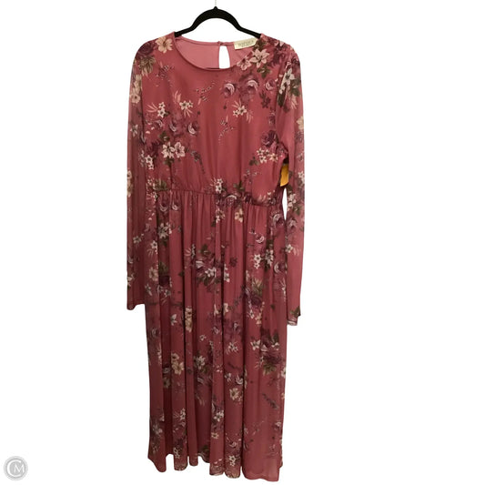 Dress Casual Midi By Haptics In Floral Print, Size: 2x