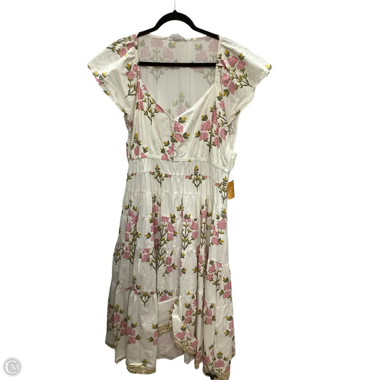 Dress Casual Midi By Chicsoul In Floral Print, Size: 2x