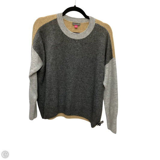 Sweater By Vince Camuto In Brown & Grey, Size: S